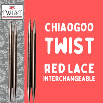 Chiaogoo TWIST SS Lace Tips (3"/4"/5") (8cm/10cm/13cm) (M/S/L) Knitting Needles